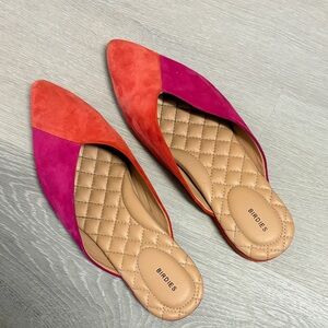 Birdies Vibrant Red and Pink Loafers